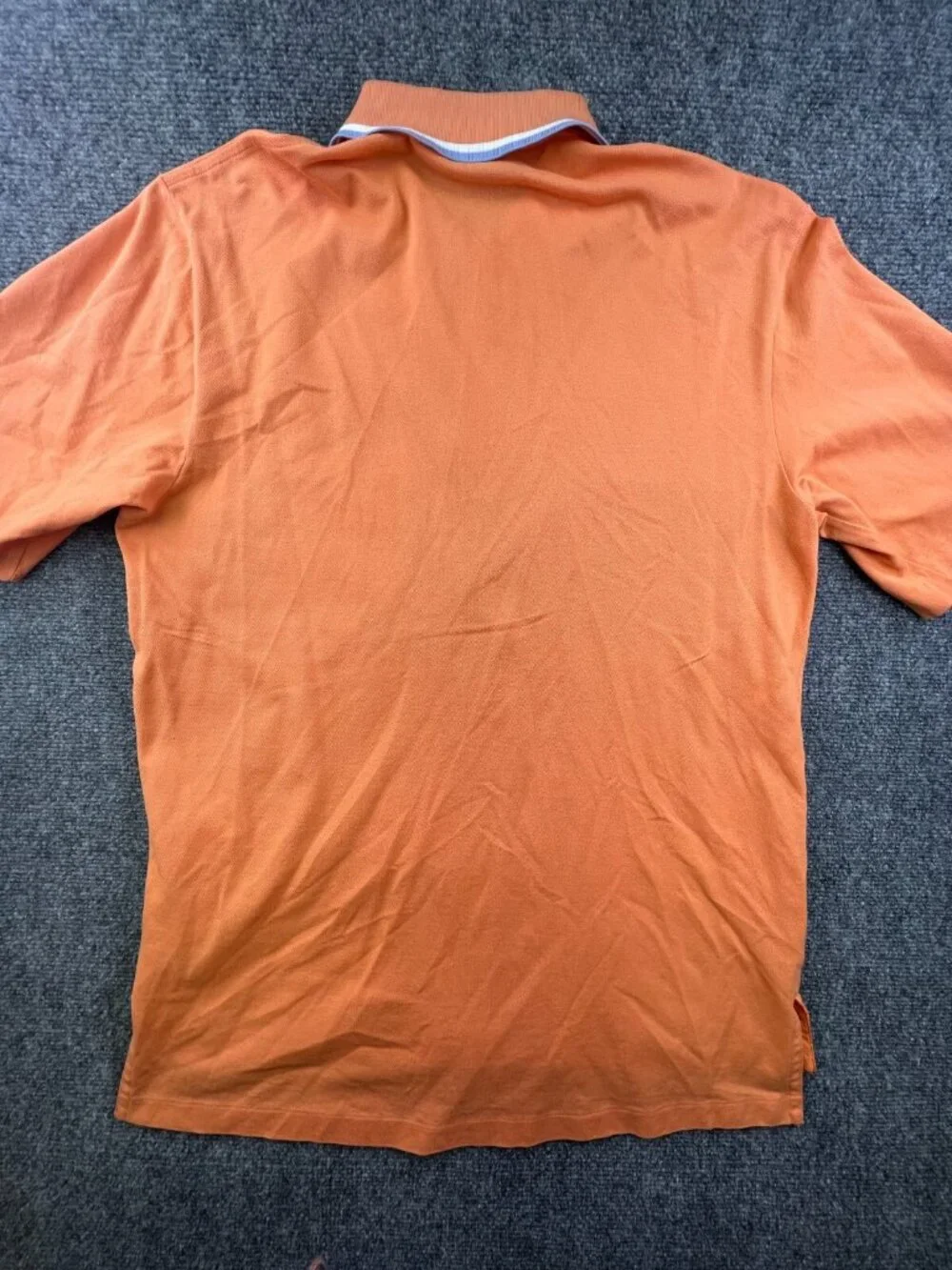 Polo Ralph Lauren Men Short Sleeve Shirt Size Medium Golf Fit Orange Pima Cotton